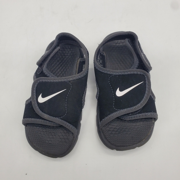 Nike Shoes Toddler 7C Sunray Adjust 4 Black Strap Kids Sandals - Picture 2 of 10